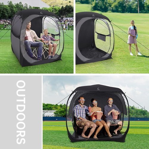 Nice C Sport Tent, Bubble Tent, Sport Pod, Instant Tents Shelter, with Rain Fly, Sealed Floor, for Sports, Camping, Events (1-2 Person)