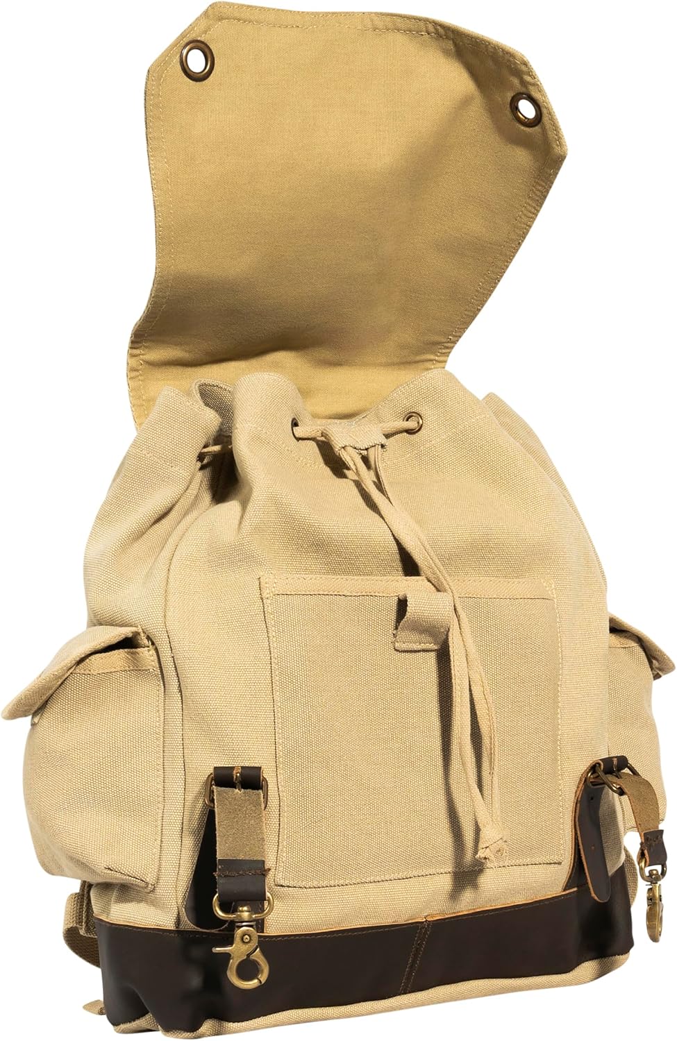 Rothco Vintage Expedition Rucksack - Classic Canvas Backpack for Everyday Adventures
