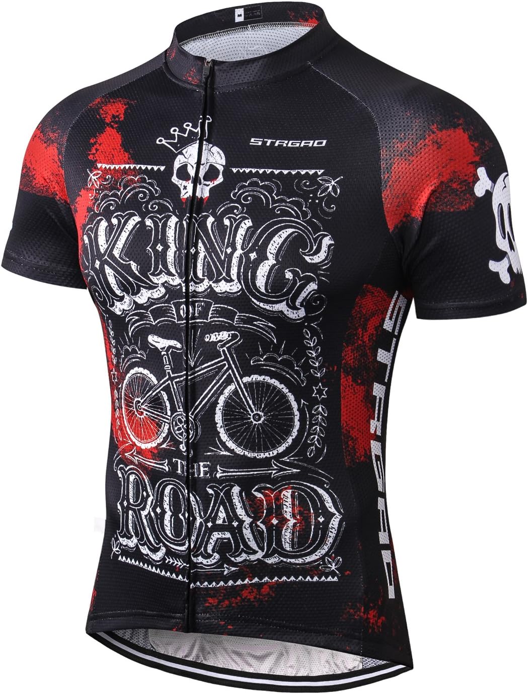 Strgao Men's Cycling Jersey Bike Short Sleeve Shirt