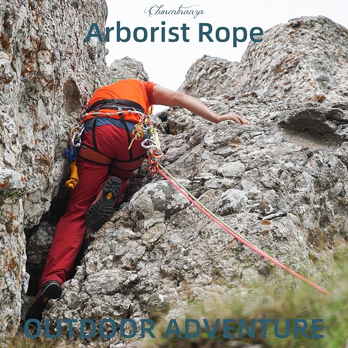 Arborist Rigging Rope Blue - 1/2 Inch Diameter 100 Ft - Heavy Duty Bull Rope for Arborist Climbing Nautical Swing Outdoor Adventures