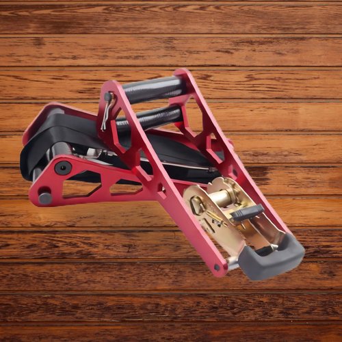 FENJANER Archer Compound Bow Press, Alumium Alloy Portable Hand Held Replace Bowstrings Tool, Press Ratchet Bow Limbs Open Accessories for Compound Bow & Crossbow (Red)