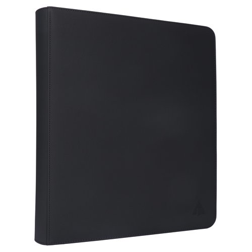 Rayvol 2000 Trading Card Binder, 16 Pocket D-Ring Card Binder Fit 2016 Cards - Large Card Collection Binder with Double-Sided Black Pages for TCG