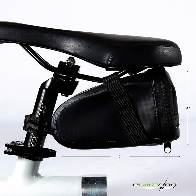 EBIKELING Bicycle Accessories - Waterproof Frame & Saddle Bag with Reflective Material, Secure Bike Storage for Road & Mountain Bikes