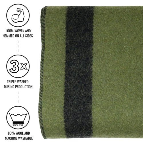 Arcturus Cour Cedars Wool Blanket and Carry Straps Bundle