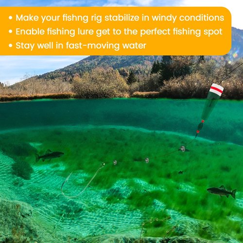 YOTO Fishing Weights Sinkers,120pcs Lead Split Shot Weights kit,Removable Round Fishing Sinkers