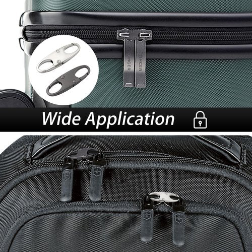LCCHOLV 4PCS Zipper Clips Anti Theft - Double Opening Small S Carabiner Clip, Zipper Locks Anti Theft, Holding The Zipper Closed for Backpacks/Keychain/Luggage, Zipper Pull Replacement