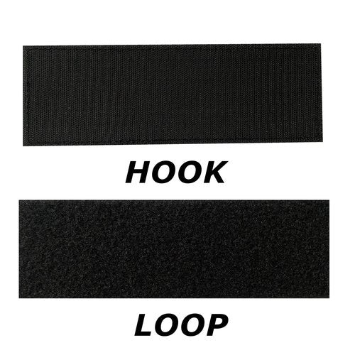 Reflective Armed Security Officer Patch with Hook and Loop - Laser Cut (Black-White)