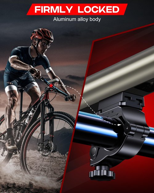 USB Rechargeable Bike Lights Set, Bicycle Lights Front and Rear for Night Riding, Bike Accessories for Road Mountain Cycling