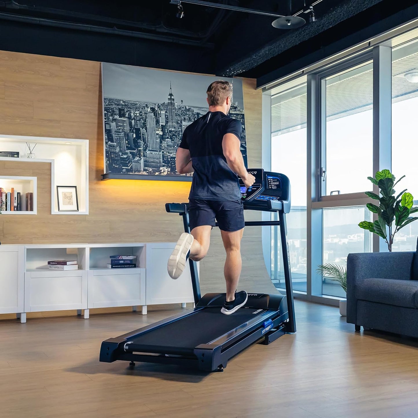 XTERRA Fitness Sport Series Premium Folding Smart Treadmill, Handlebar Speed and Incline Controls, Large XTRASoft Cushioned Running Deck, Built-in FTMS-Enabled Bluetooth with XTERRA+ Fitness App