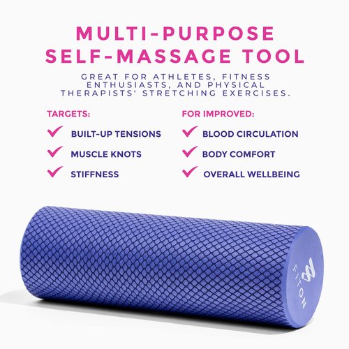 FitOn - 12"x4" Travel Sized Recovery Roller & Sculpt Resistance Bands Bundle - Workout Equipment Set for Gym and Home Exercise - Workout with Non-Slip Exercise Bands & Durable Foam Roller Set