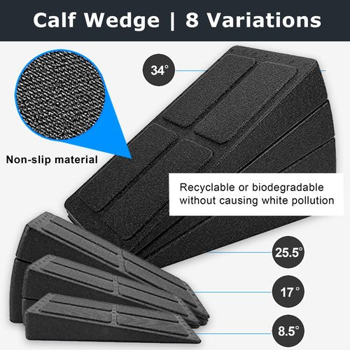 BAM Athletica 5in1 TherapyFlex Pro Slant Board for Calf Stretching & Physical Therapy | Adjustable Calf Stretcher & Incline Board for Calf Stretching, Fitness & Exercise | Professional PT Slant Board