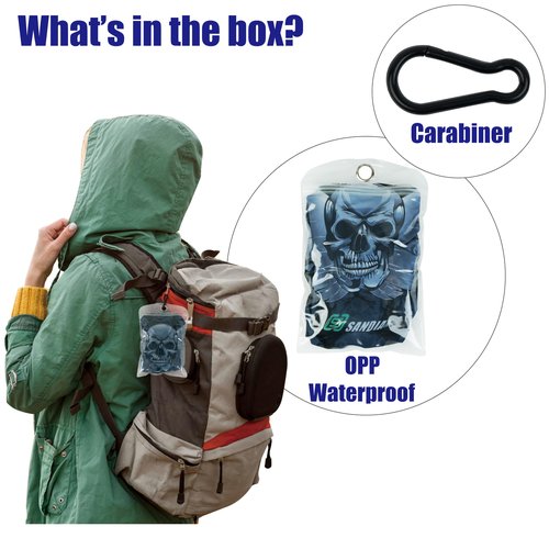 SANDIAN, All Backpack Rain Cover, Stretch Fits Most 25-80L Capacity, Strong TPU Coated, All Weather Resistant, Anti-Slip, Lightweight, Universal Fit with Plastic Stopper (Challenger)