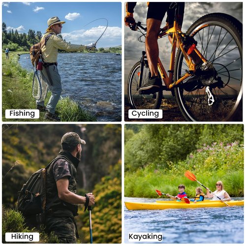 Pristis Half-Finger Fishing Gloves, UPF 50+ Breathable Quick Drying UV Protection Thin Fingerless Sun Gloves for Women Men, Fly Fishing Kayaking Hunting Hiking Saltwater, Wasteland CAMO, L-XL