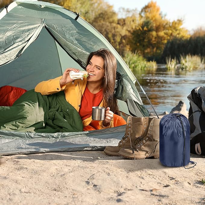 Tudomro 2 Pcs Camping Sleeping Bag for Adults, Lightweight Packable Waterproof Camping Gear Equipment to Keep Warm for Spring Summer Fall Indoor Outdoor Backpacking Hiking Travel