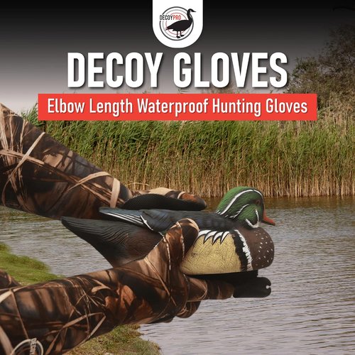 Decoy Gloves Waterfowl Insulated, Wader Gloves Duck Hunting Accessories and Gear, Hunting Gloves for Men Cold Weather, Waterfowl Gloves, Waterfowl Gloves Waterproof Camo Gloves for Men Hunting