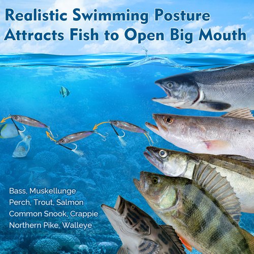 GULULUT Fishing Jigs for Saltwater and Freshwater, Sinking Jigging Bait and Long Casting Jigs Fishing Lures, Lifelike Metal Lures to Improve Fishing Efficiency