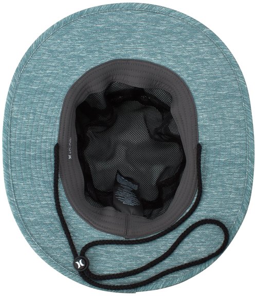 Hurley Mens' Hats - UPF 50+ Phantom Getaway Boonie Sun Hat with Chin Strap Cord, Size Large-X-Large, Grey