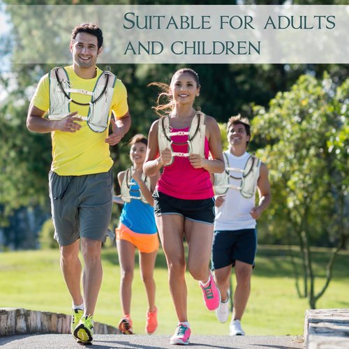 Lightweight Running Vest Hydration Backpack, Hydration Vest with 2L Water Bladders - Adjustable Chest Straps and Reflective Water Backpack Fit for Men Women Hiking Cycling Camping Festival Marathon