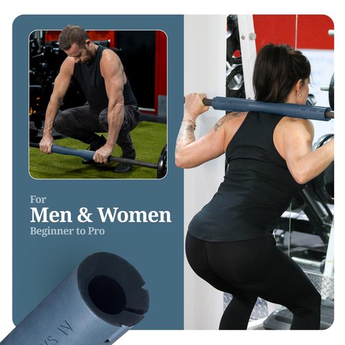 Tribus Grips Barbell Pad – Non-Slip Rubber Adapter for Squats, Hip Thrusts, Deadlifts & Lunges | Barbell Pad for Neck & Shoulder Protection | Fits Standard Bars | Strap-Free, Durable, Gym-Grade Fit