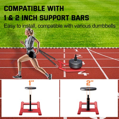 2025 Upgrade Weight Sled for Training - Heavy Duty Football Sled for Lineman, Sled Pull Workouts, Speed & Strength Training, Football Blocking Sled, Running Sled for Athletes, Weighted Sled for Outdoor & Indoor Workouts