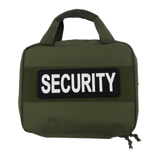 uuKen Large Security Patch PVC Patch 8.5x3 inches with Hook Fastener Back for Vest Clothing (All Black and White,Large 8.5"×3")