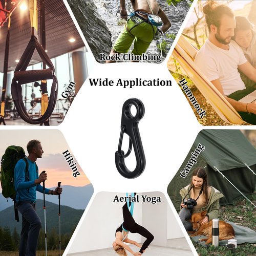 36Pcs Mini Carabiner Clip 1 Inch Small Carabiner Clips Metal Tiny Spring Snap Hook Quick Release Carabiner Keychain Clip for Camera Strap Backpack Keychains Accessories