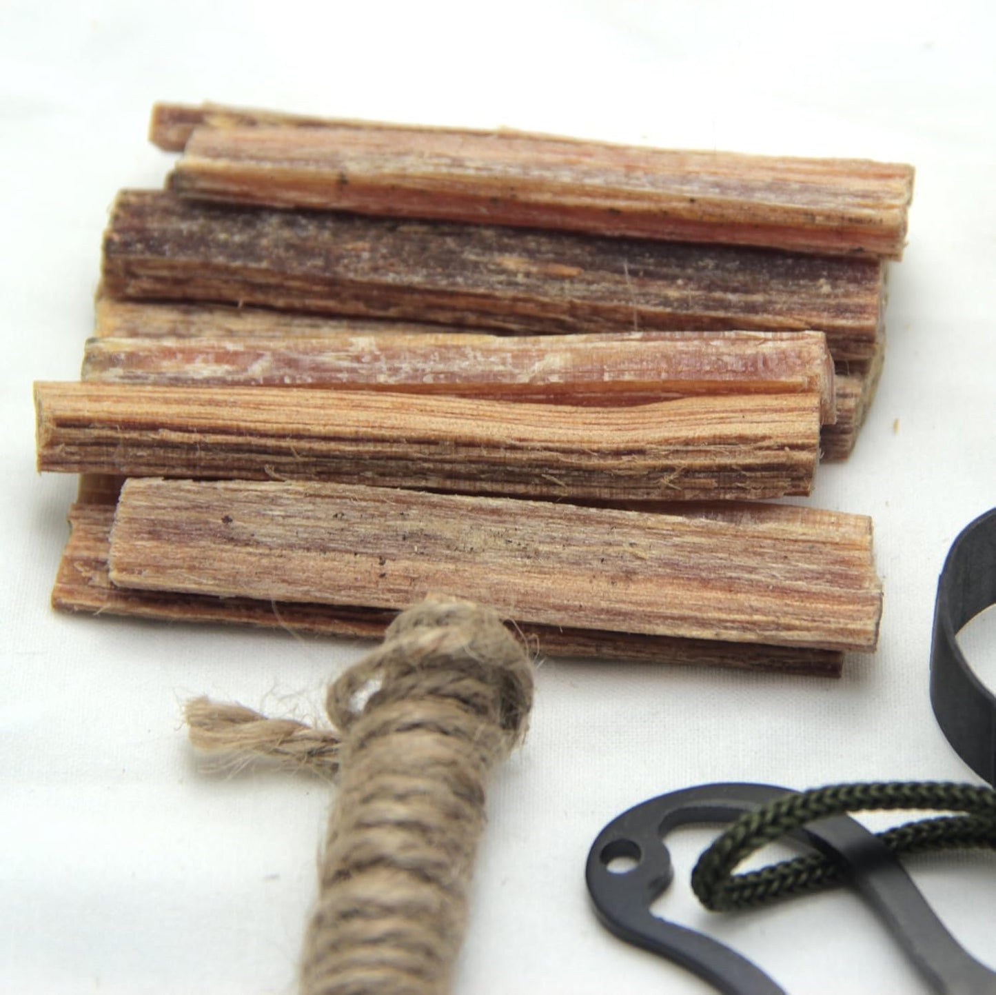 NUCALASurvival Fire Starting Molle Bag Fatwood Ferro Rod Saw Emergency Camping Hiking Fishing Bushcraft Outdoorsman Kaeser Wilderness Supply (Olive)