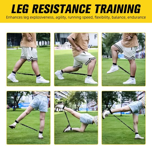 Ankle Resistance Bands with Cuffs Ankle Bands for Working Out Legs Resistance Bands for Hip Glutes Booty Training Workout Equipment for Fitness Shaping Ankle Straps with Resistance Bands for Women Men