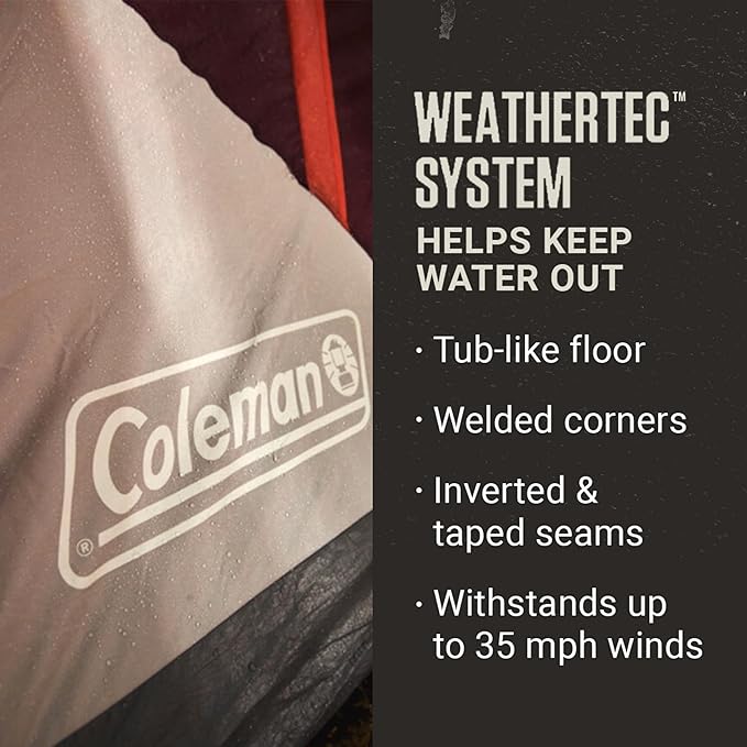 Coleman Skylodge Instant Camping Tent, BlackBerry