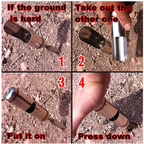 2Pack – Portable & Detachable Folding Fishing Rod Pole Holder,Firmer Stainless Steel Ground Support Stand Universal Fit