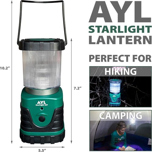 AYL Starlight 700 - Water Resistant - Shock Proof - Long Lasting Up to 6 Days Straight - 1300 Lumens Ultra Bright LED Lantern - Perfect Lantern for Hiking, Camping, Emergencies, Hurricanes, Outages