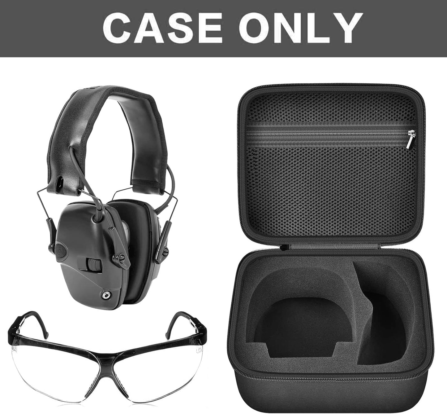PAIYULE Case for Walker's Razor Slim Electronic Earmuffs/for Howard Leight Shooting Hunting Hearing Ear Protection