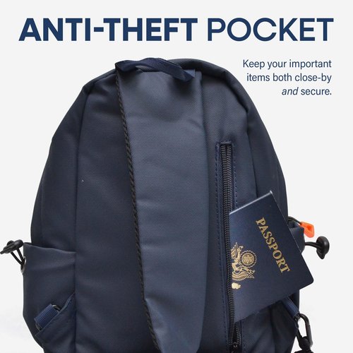 Nupouch Venture Sling Bag for Men and Women - 11.5x9.5x3.5 Light Grey Womens and Mens Crossbody Bag with Zippered Pockets