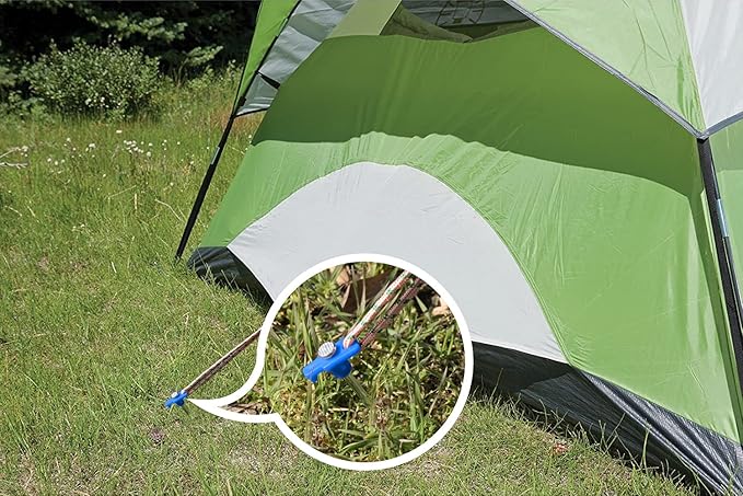 ABCCANOPY Tent Stakes 11" Camping Tent Stakes, 10pc-Pack (Blue)