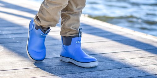 HUK Rogue Wave Shoe, High-Performance Fishing & Deck Boot for Kids Rain, White, 2 US Unisex Big