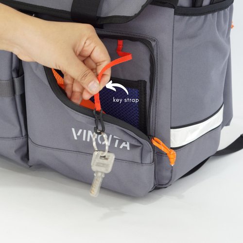 Vincita Voyage Atlas Bag for Brompton Folding Bicycle - With Removable Front Carrier Frame For Brompton Folding Bicycle, Rain Cover And Should Straps - Brompton Bike Accessories For Rider
