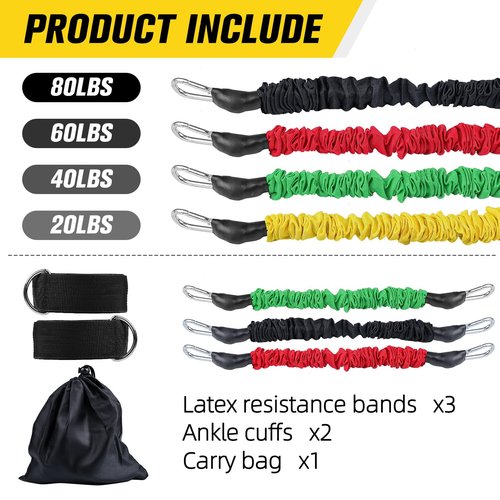 Ankle Resistance Bands with Cuffs Ankle Bands for Working Out Legs Resistance Bands for Hip Glutes Booty Training Workout Equipment for Fitness Shaping Ankle Straps with Resistance Bands for Women Men