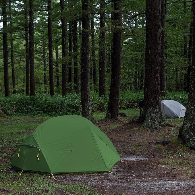 Naturehike Mongar Backpacking Camping Tent 2 Person Lightweight 3 Season Waterproof Hiking Tent Double Crossbars Easy Setup Double Layer for Hunting Outdoor Mountaineering Travel with Footprint
