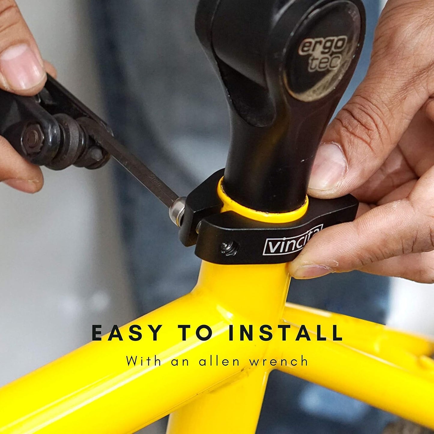 Vincita Rack Mount Seatpost Clamp - For Bike Without Rear Rack Threaded Hole Fixation - Suitable With Seatpost Diameter 27.2 mm (Seatpost Tube 31.8 mm) - Lightweight -mountain, Road, Folding Bicycle.