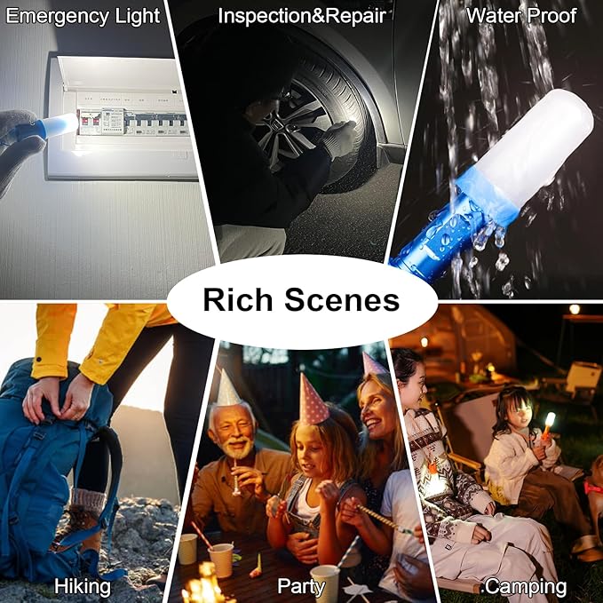 Camping Lantern 3 Packs Portable LED Tent Light Emergency Lights（2 Usage Forms）Camping Accessories Tent Lamp(with Lanyard) for Camping Lights, Kids’ Adventure, Party, Power Outages, Hiking etc.