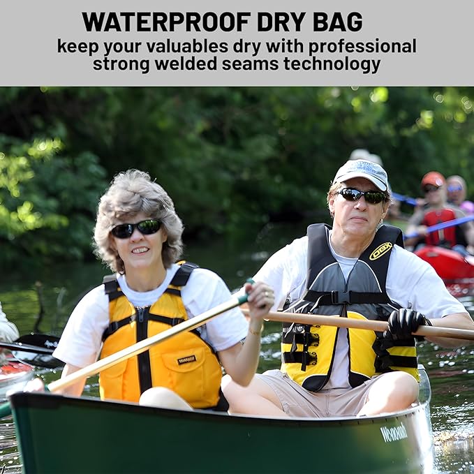 Waterproof Dry Bag,Roll Top Grey Camouflage American Flag Small Waterproof Backpack 5L/10L/20L Floating Lightweight Bags for Kayaking, Boating, Fishing, Swimming Camping with Waterproof Phone Case