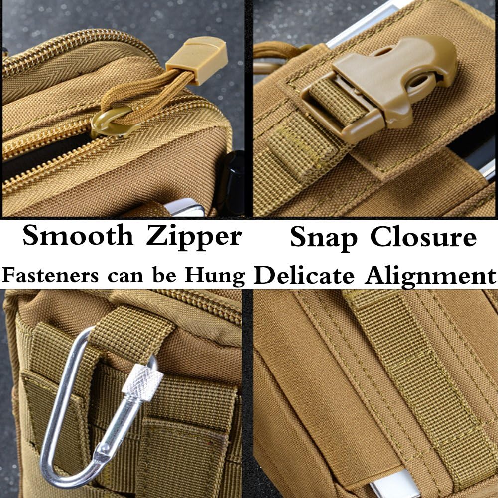 Small Multi-Purpose Poly Tool Holder EDC Pouch Waist Bag Military Nylon Utility Tactical Molle Pack Camping Hiking Pouch