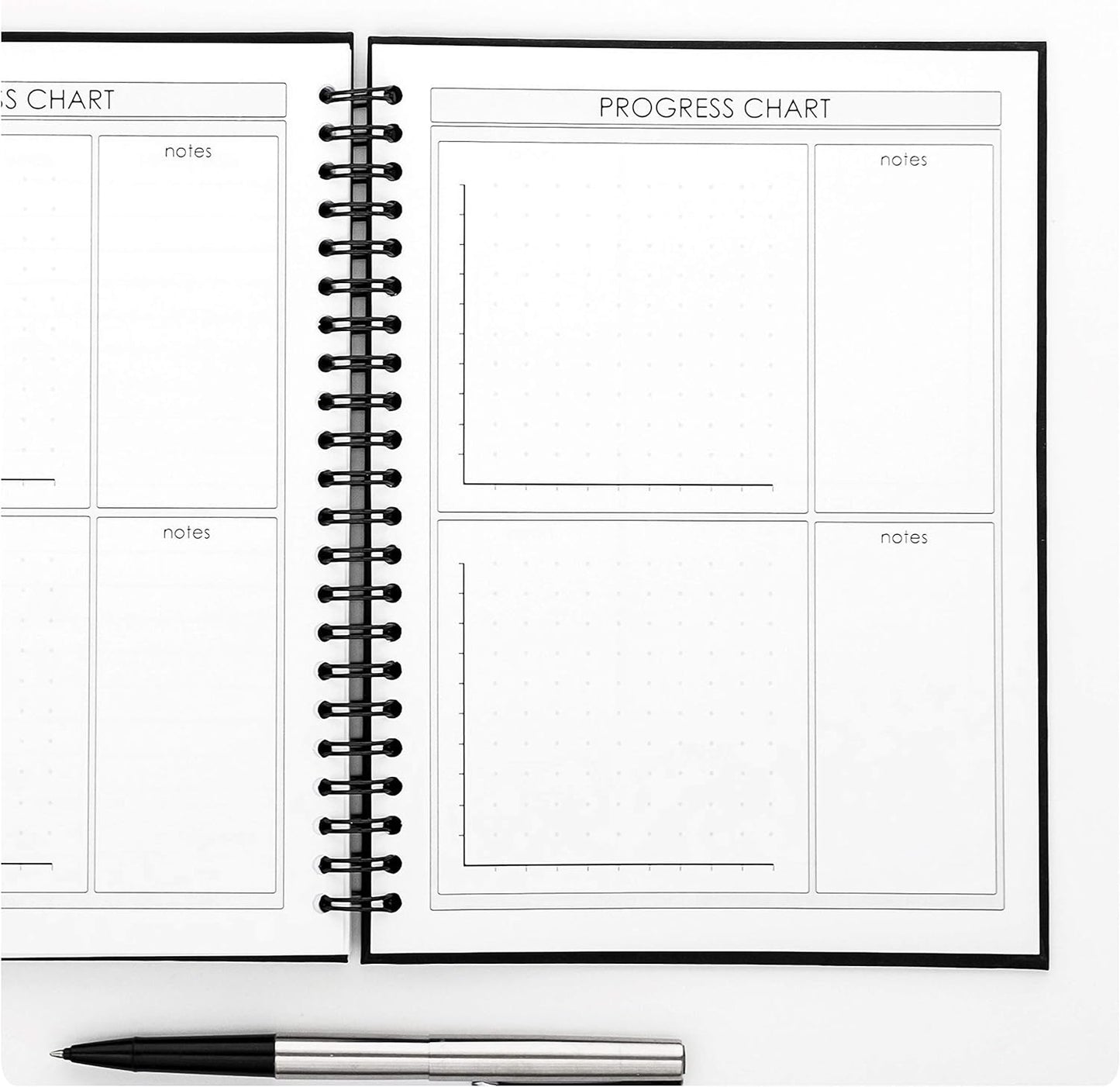 ProFit Fitness and Food Journal - Workout Log Book | Nutrition Journal | Food Tracker | Food Diary - Easy-to-Use A5 Exercise Diary / 6x8 Inches / 140 Pages / Undated (Hard Cover)