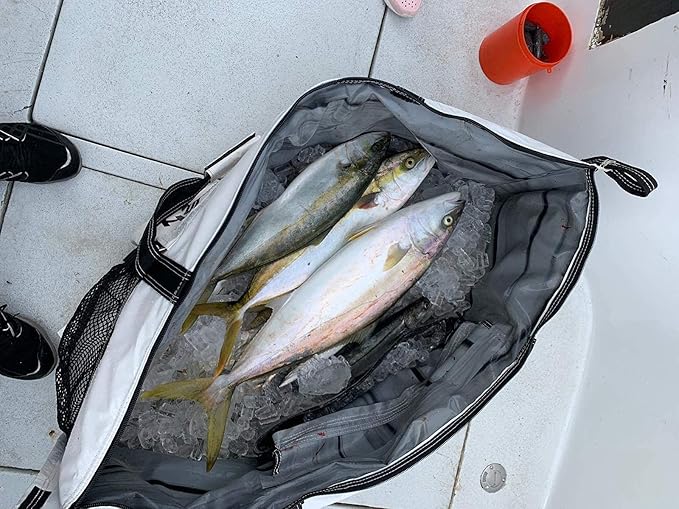 Opah Gear Fathom 4 Insulated Fish Kill Cooler Bag for Salmon, 44" L x 12" W x 18" H, Heavy Duty, Marine-Grade Vinyl, UV Resistant, Camping & Fishing