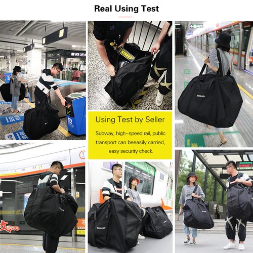 Kinpit 26 inch Folding Bike Bag Thick Bicycle Transport Carry Case for Air Travel