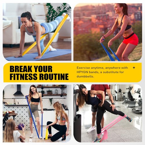 Ankle Bands for Working Out with Cuffs, Resistance Bands for Leg Butt Training Workout Equipment for Kickbacks Hip Gluteus Training Exercises, Exercise Bands for Strength Training, Yoga, Pilates