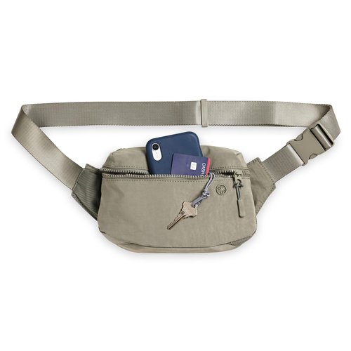 Gaiam Be Free Waist Pack, Nylon-Polyester Fanny Pack for Carrying Essentials, Lightweight Belt Bag with Interior & Exterior Pockets, Adjustable Strap, Stylish Fanny Packs for Women & Men