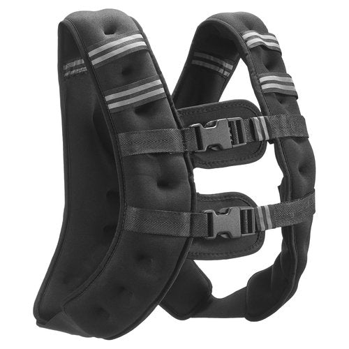 VEVOR Weighted Vest, 16 lbs Weight Vest with Reflective Stripe, Adjustable Buckle Body Weight Vest for Men Women, Workout Equipment for Strength Training, Running, Jogging, Fitness, and Weight Loss