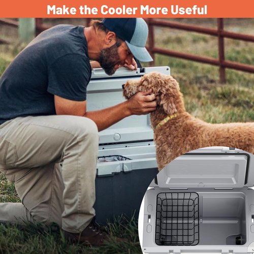 Omoojee 32 qt Cooler Basket Compatible with RTIC 32 Cooler, Perfect for Organization Accessory, Black