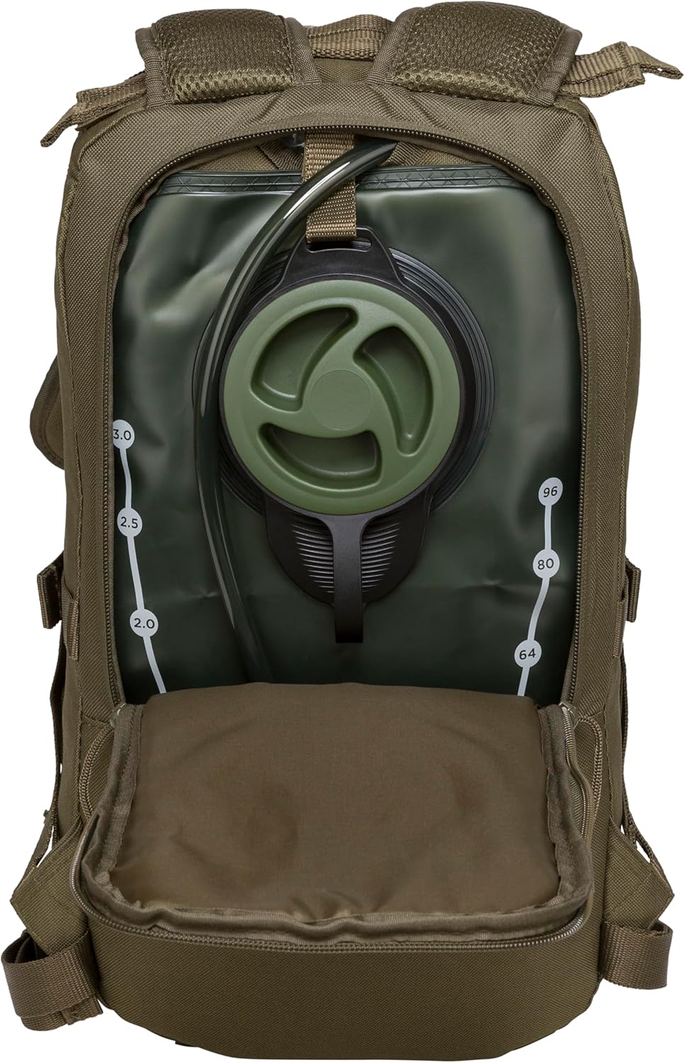 Surge Tactical Hydration Pack Military Backpack with MOLLE System | Survival Bug Out Bag | 22L Storage Capacity + 3L Reservoir (Digital Sand)